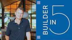 Builder in 5 graphic with a headshot of Jim Walker