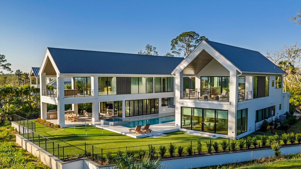 This U-shaped home in St. Augustine, Fla., is designed to prioritize views at every angle.