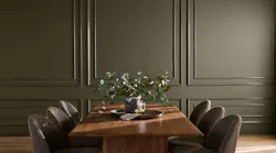 Behr's selection for Color of the Year is an olive green with brown undertones.