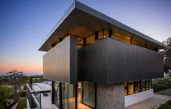 Exterior of a home in Pacific Palisades before the wildfires