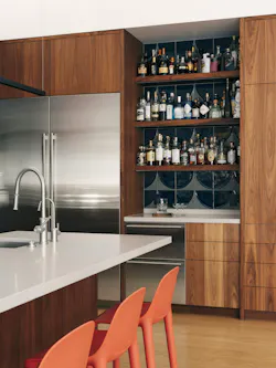 Kitchen angle showing cabinetry