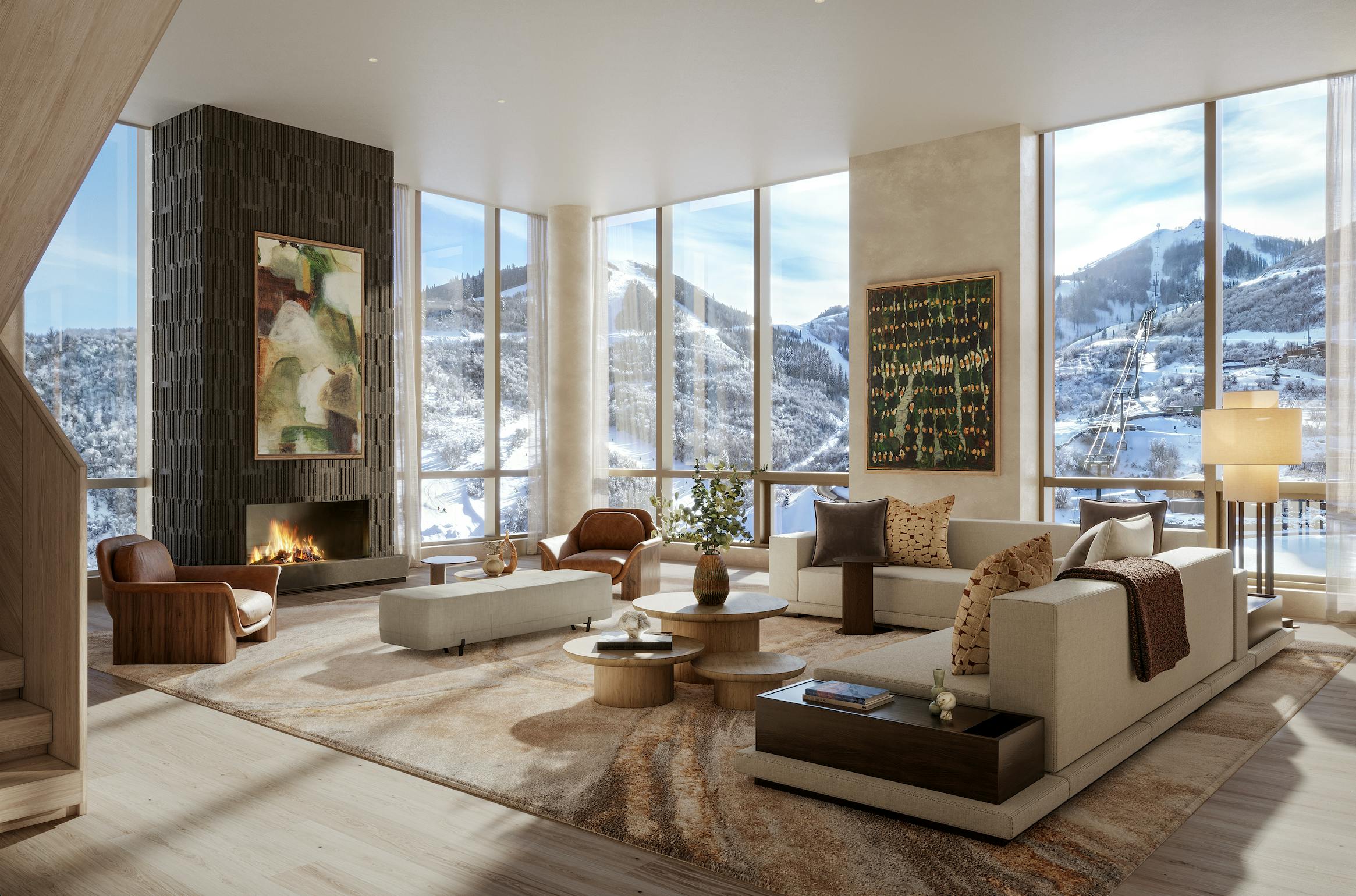 Interior of Four Seasons branded residence in Park City