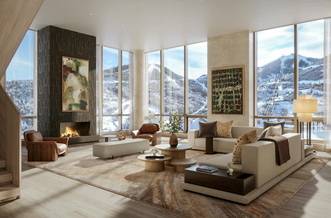 Interior of Four Seasons branded residence in Park City