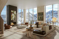 Interior of Four Seasons branded residence in Park City