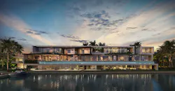 Exterior of the waterfront home planned for billionaire Larry Ellison